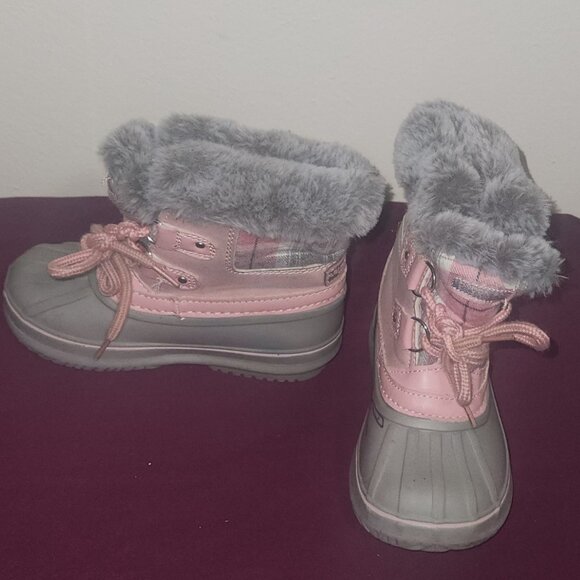 Girls London Fog Snow Boots Size 9 - Picture 3 of 6